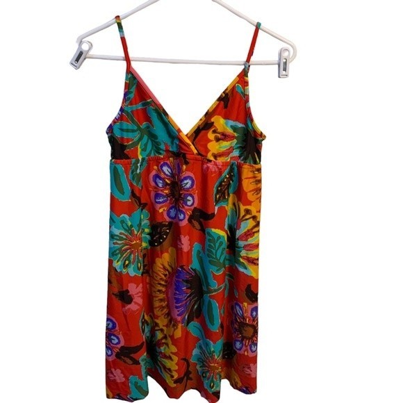 Lucky Brand Other - Lucky Brand Floral Abstract Swimsuit Coverup Dress Size XS - S